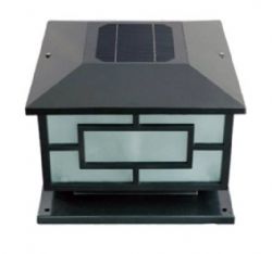 Black Color Aluminum 400mm Garden Gate Decking Solar Light