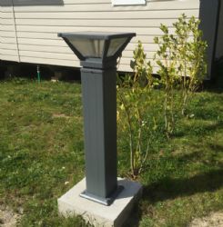 Factory High Power 8W Outdoor Solar LED Bollard Light / Lamp