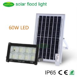 New style easy install 60W solar flood light for yard wall lighting