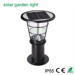 Portable 38cm height Outdoor Garden Decking Solar Light/ Solar Lamp/ Solar Pillar Light